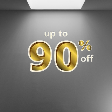 Up to 90% OFF