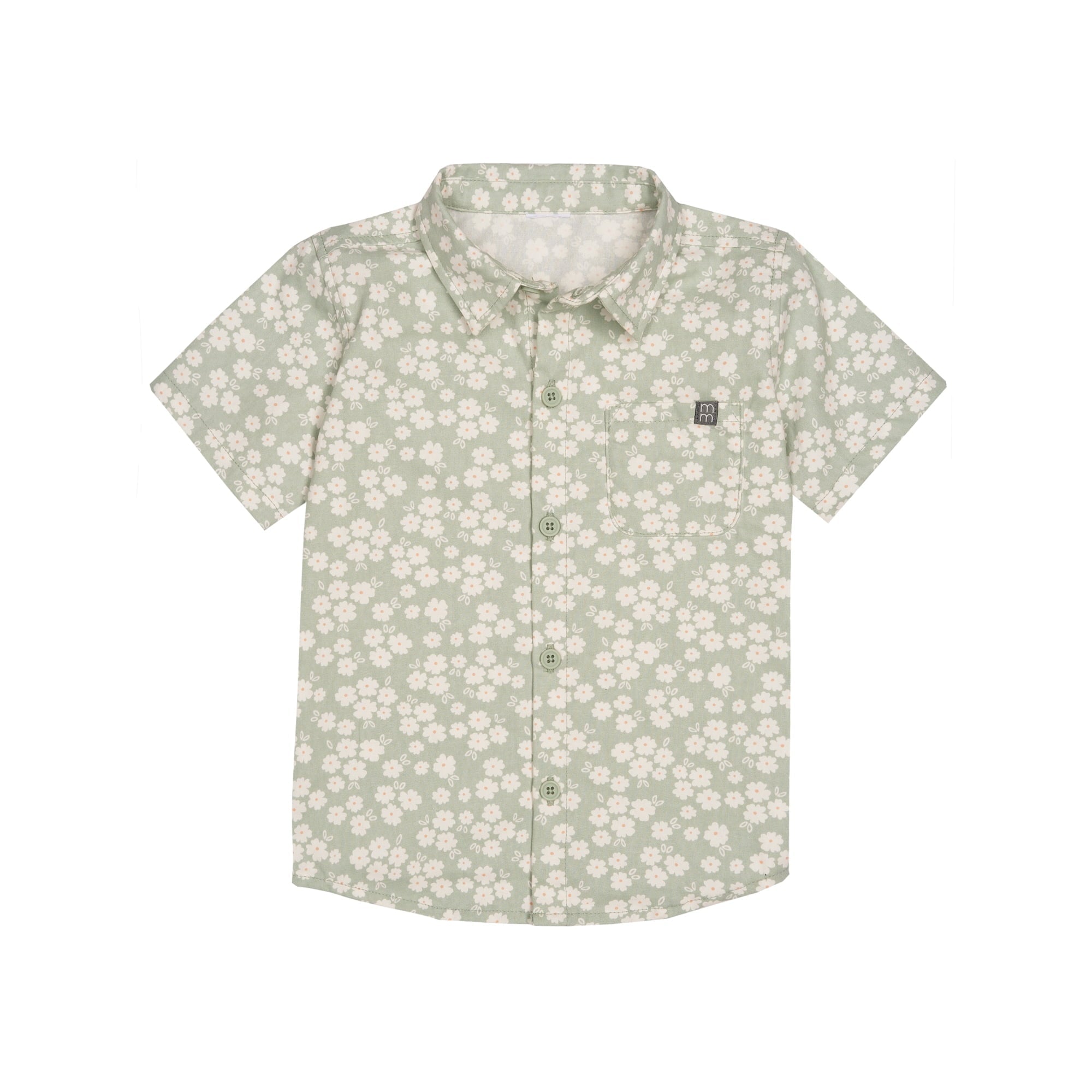 SIZE: 5T - Modern Moments by Gerber Toddler Boy Woven Shirt and Short Set