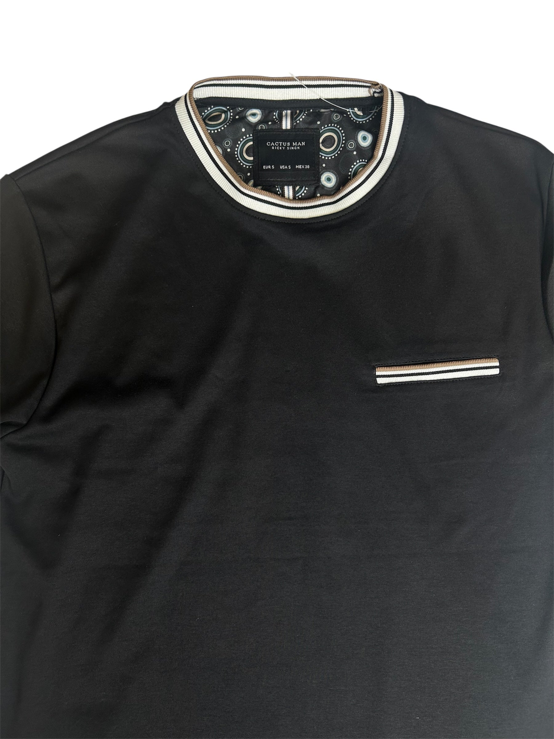 Cactus Man Ricky Singh Men’s Round Neck Half-Sleeve T-Shirt