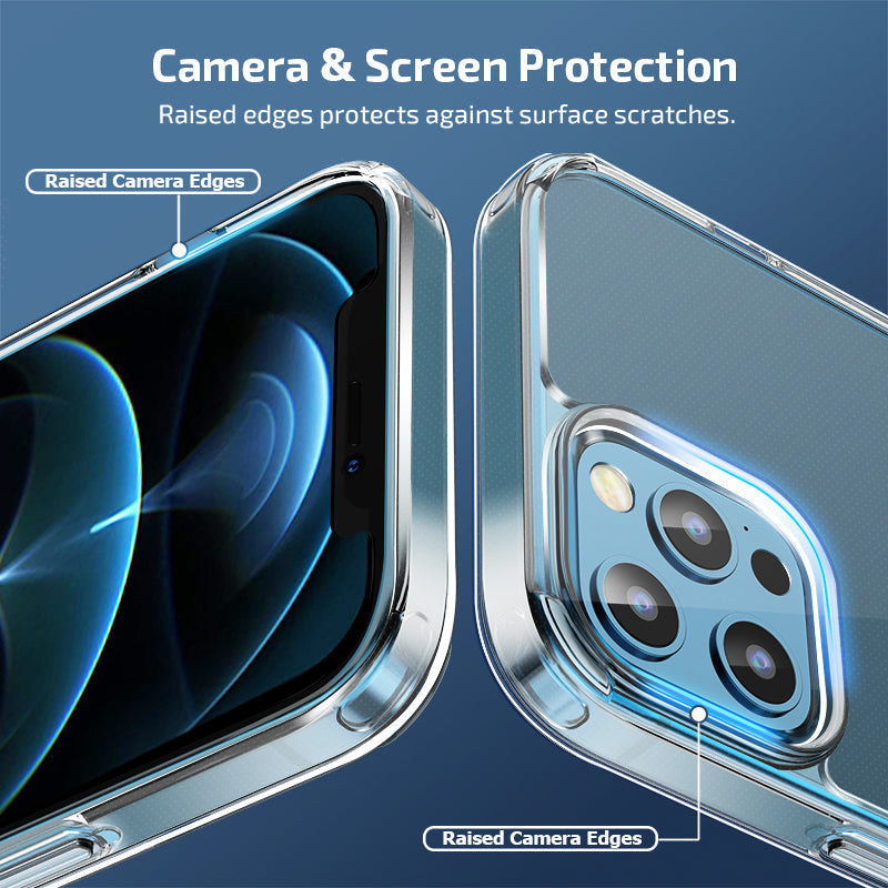 جراب Letscom Ci121 Crystal Clear متوافق مع iPhone 12/12 Pro