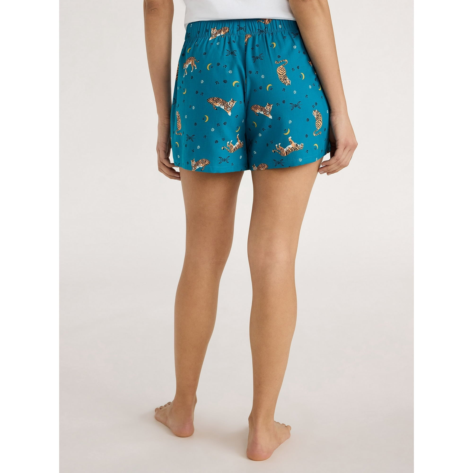 المقاس: S(4-6) - شورت بوكسر بيجامة نسائي منسوج من Joyspun