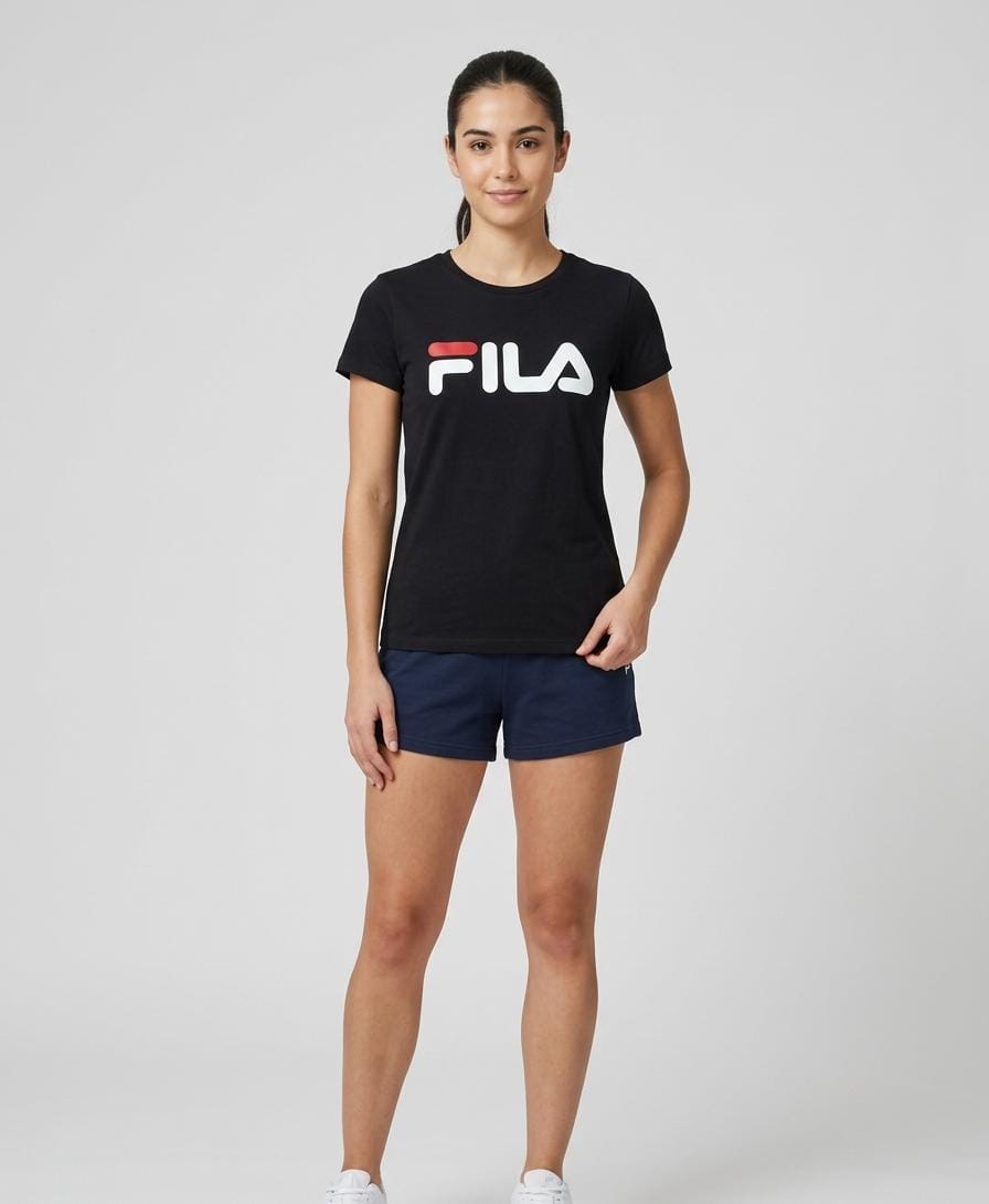 Fila Women Sportswear Fit Short Sleeve Outdoor T-Shirt, Black SW13B681