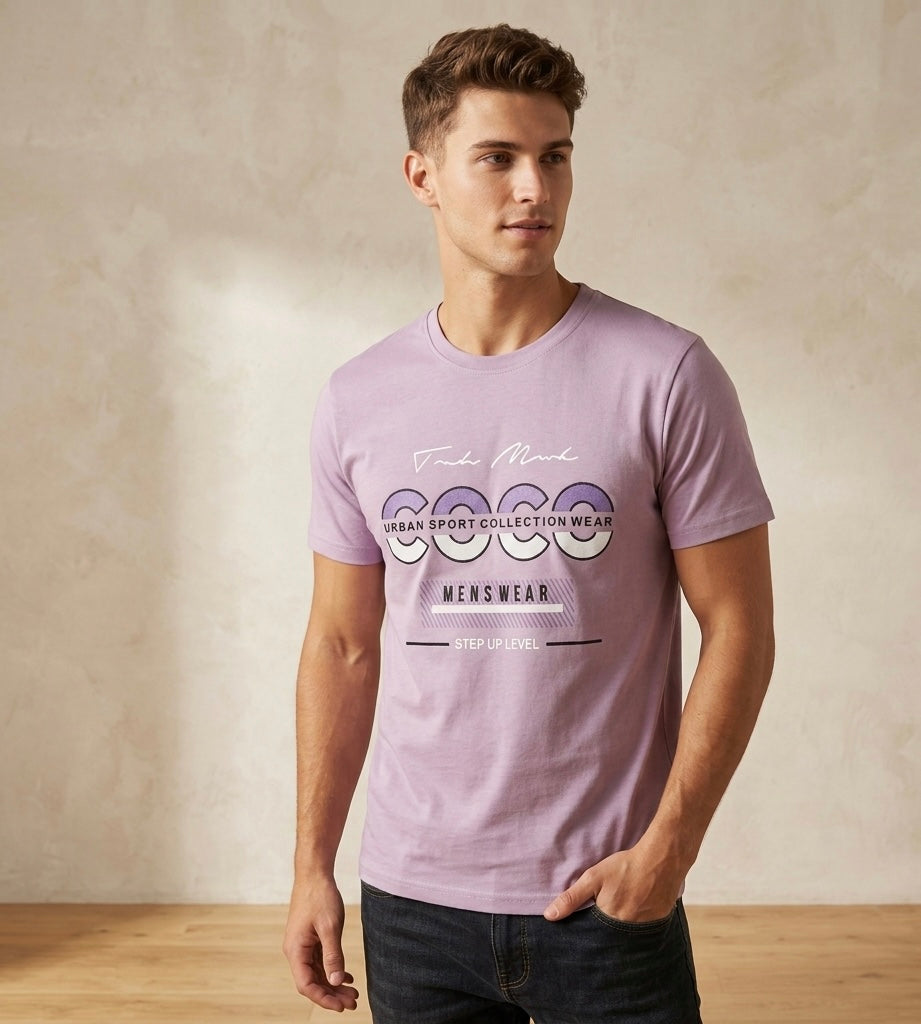 MAX MILAN PURPLE T-SHIRT MEN