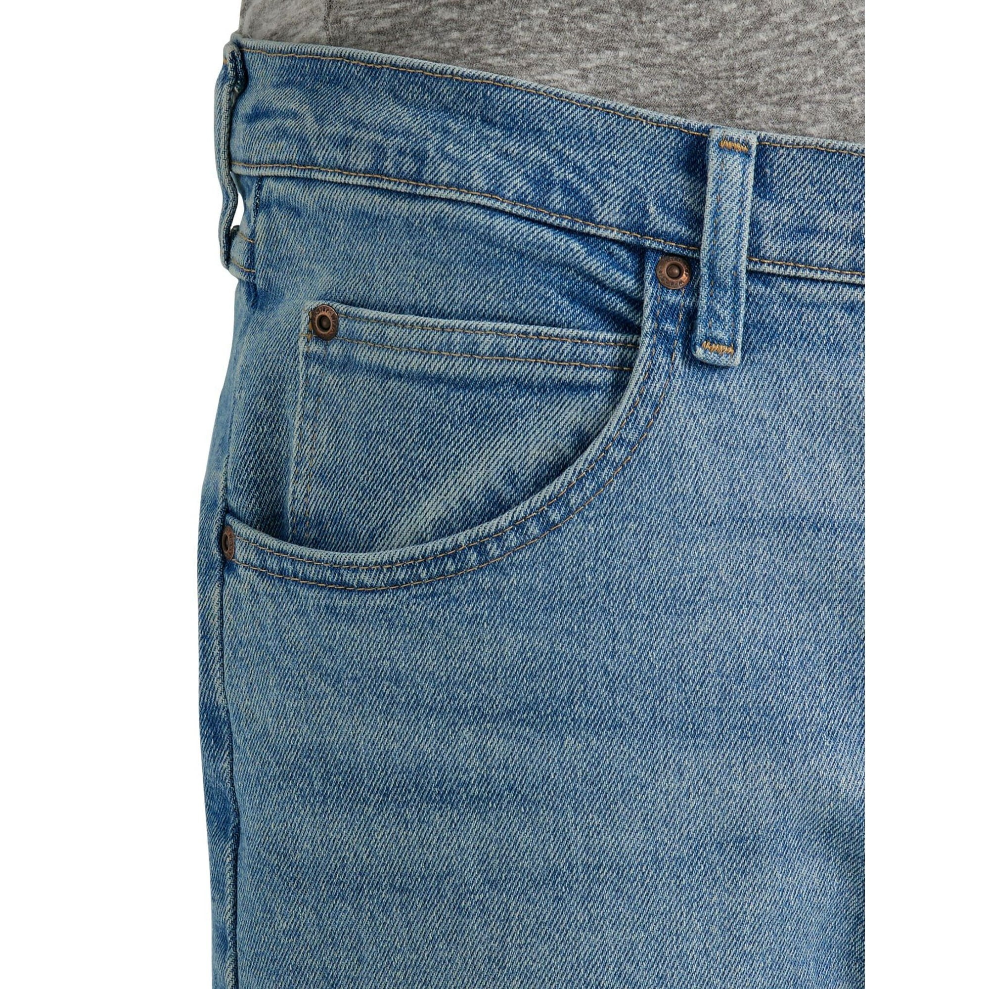 المقاس: 34*32 - بنطلون جينز Wrangler للرجال والرجال الكبار بقصّة مريحة مع مرونة