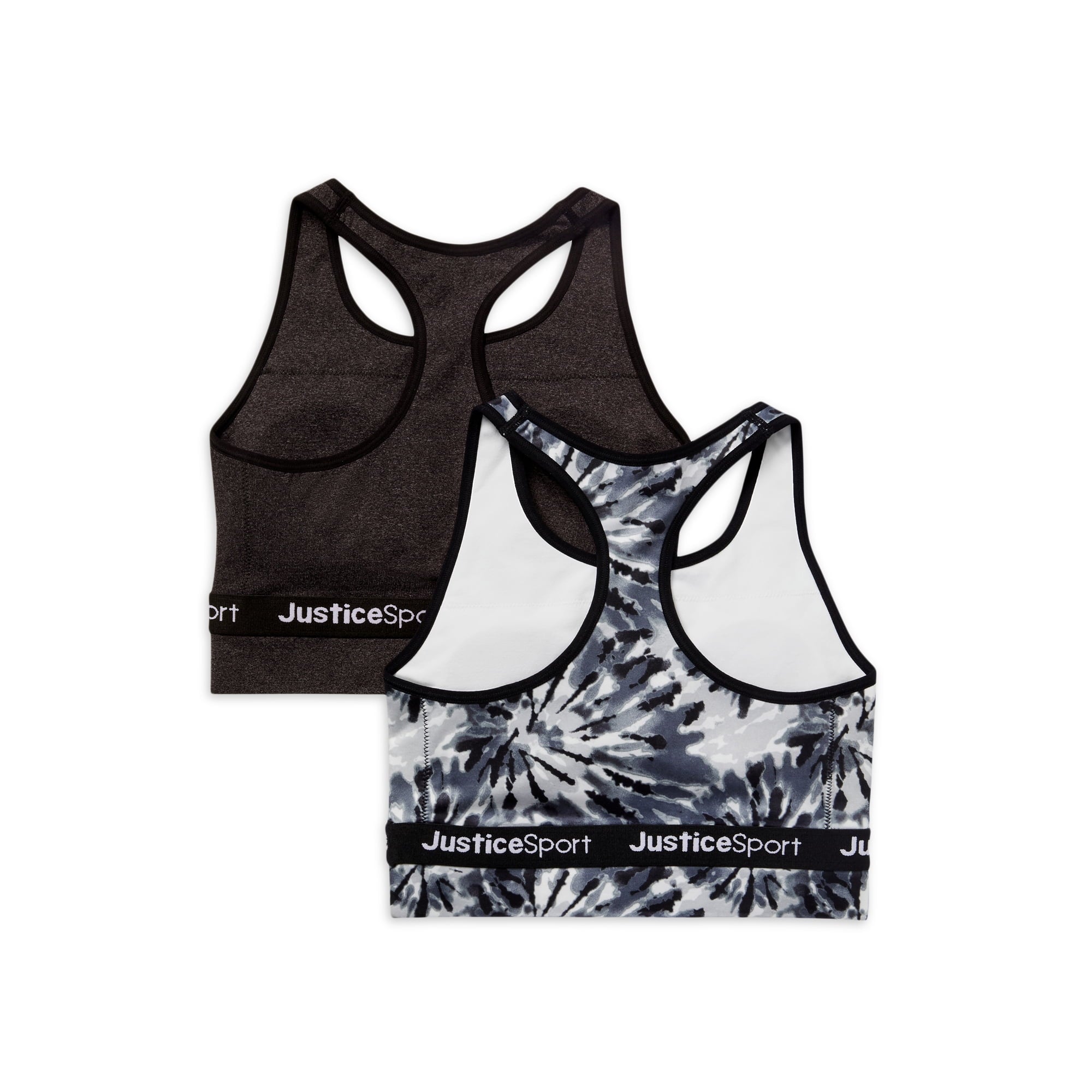 SIZE: 32 - Justice Girls Seamless Longline Bra, 2Pk