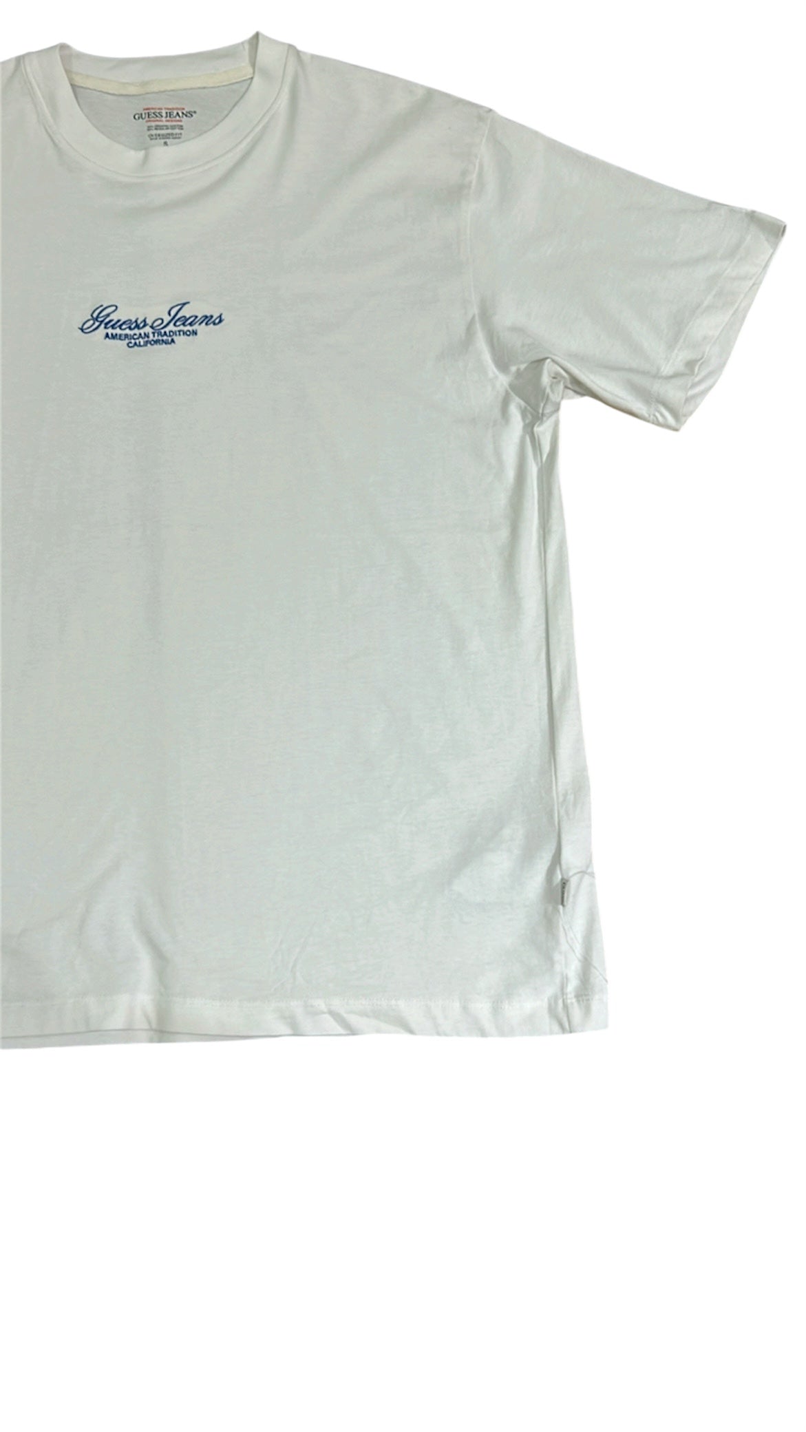 Guess Jeans Men’s White Cotton T-Shirt