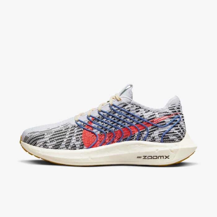 Nike Pegasus Turbo Next Nature 'Pure Platinum / Bright Crimson' - (DM3414-002)
