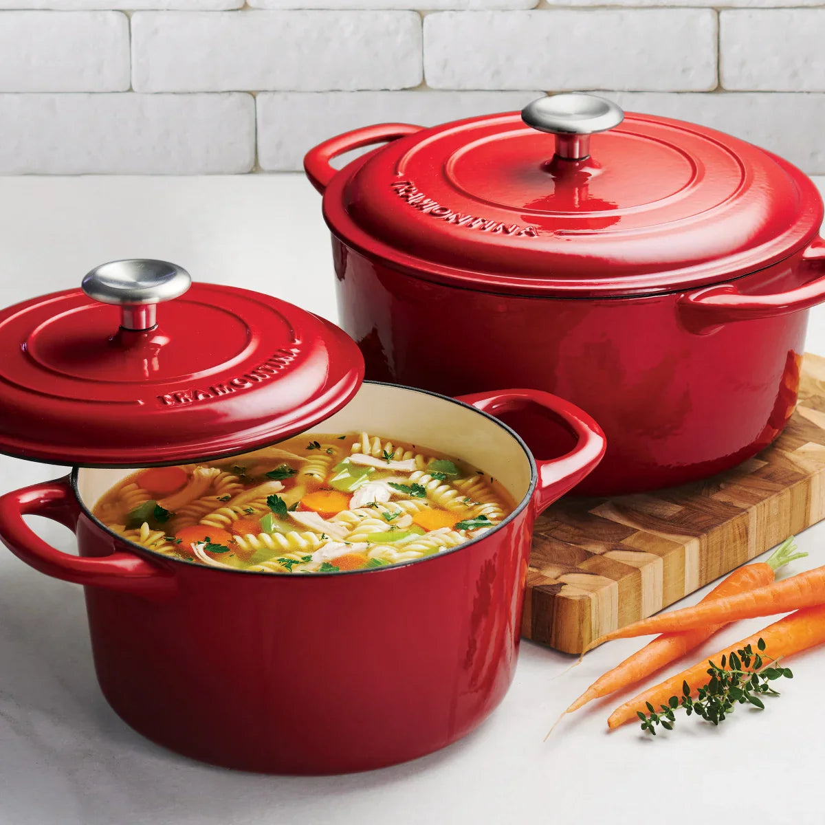 Tramontina Enameled Cast Iron Dutch Oven, 2-pack