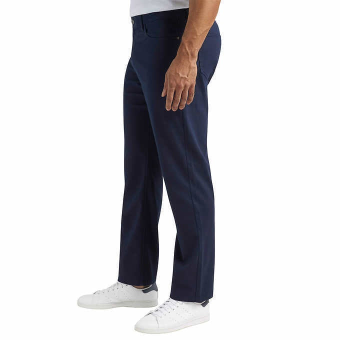 size 32x30 - IZOD Men's Jeans - Regular Fit Comfort Stretch Knit Denim Jeans - Straight Leg Casual Pants for Men, Blue