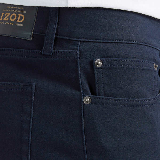 مقاس 40x29 - بنطلون جينز رجالي من IZOD - جينز دينم مريح بقصة عادية - بنطلون جينز كاجوال بساق مستقيمة للرجال، أزرق