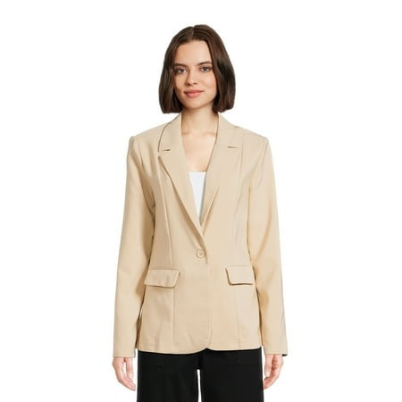 SIZE: XL - Madden NYC Juniors Bonded Blazer with Pockets