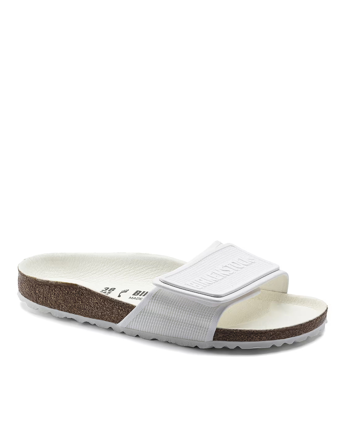 Birkenstock Tema White Regular Width Micro Fibre One-Strap Sandals ( WITHOUT BOX )