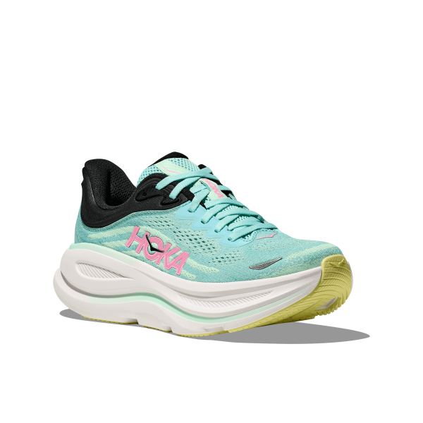 HOKA Bondi 9 Women's Wide D Blue Spark, Mint Fluorite 1162014 BTF