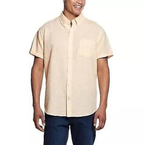 SIZE: L - Weatherproof Vintage Men’s Short Sleeve Woven Shirt