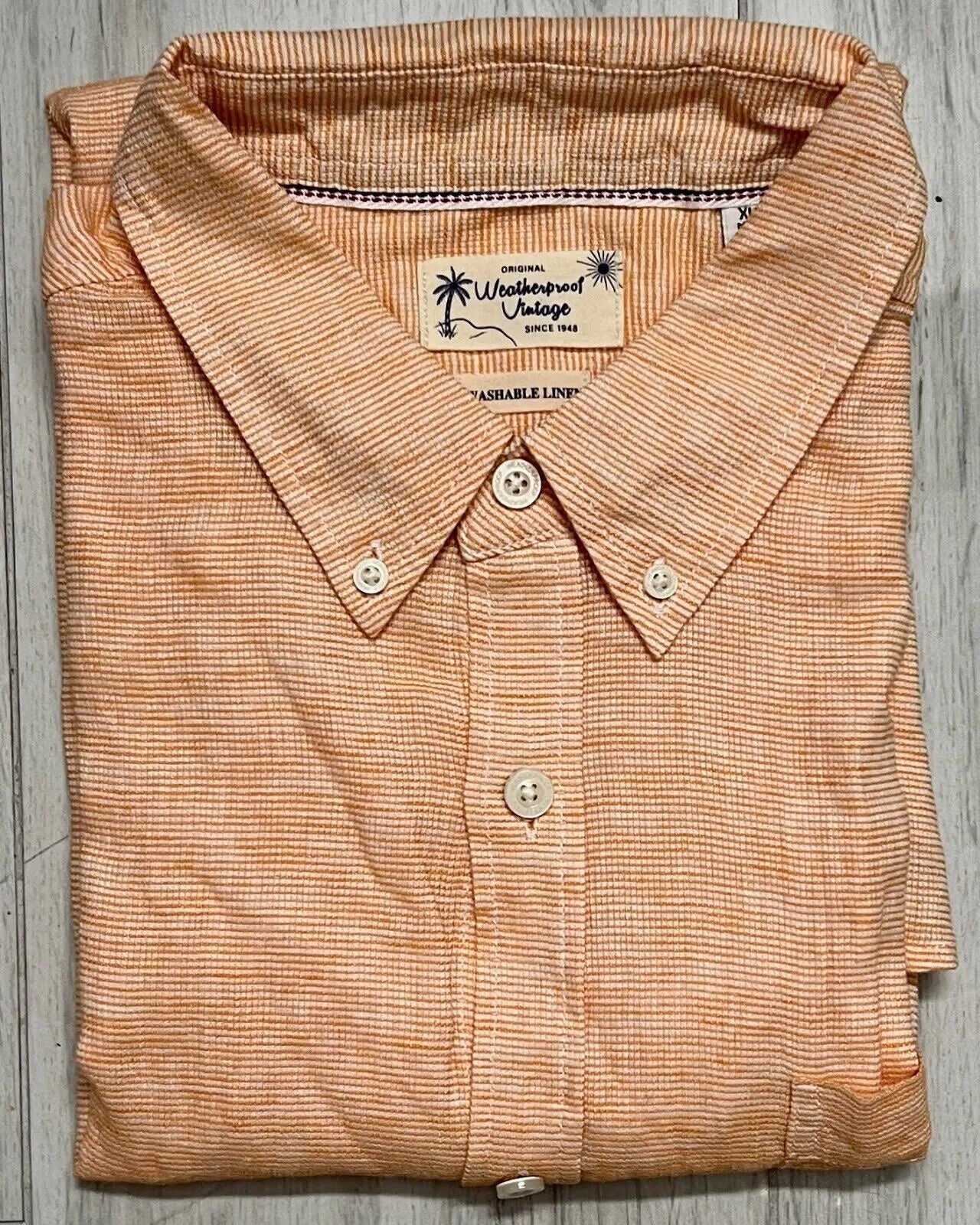SIZE: L - Weatherproof Vintage Men’s Short Sleeve Woven Shirt