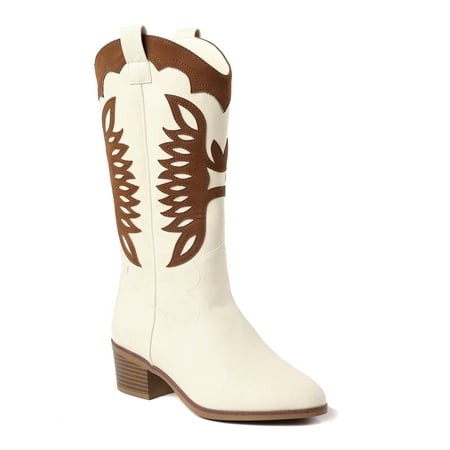 SIZE: 37 - The Pioneer Woman Women’s Eagle-Stitched Western Boot