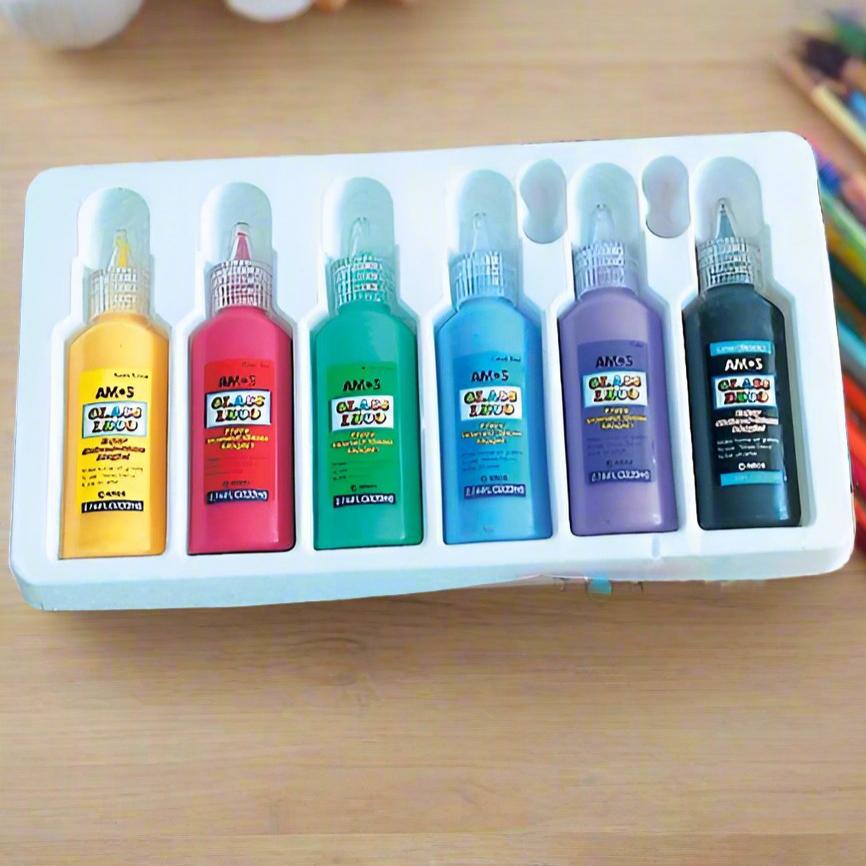 AMOS Glass Deco™, Gardenscape 22ml x 6 Colours Set