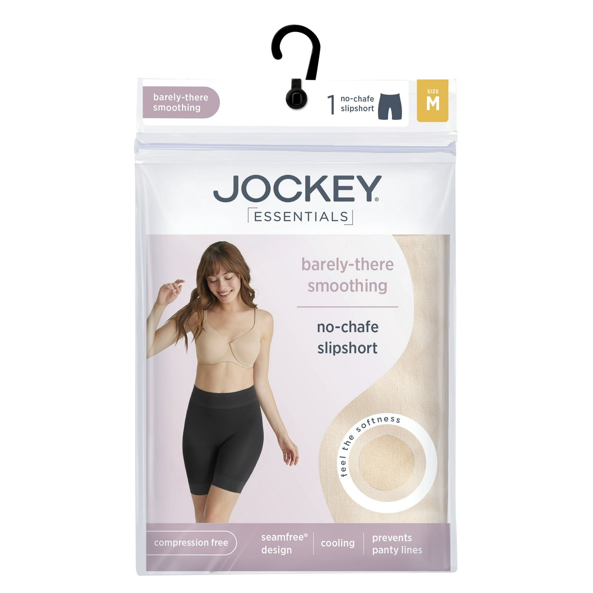SIZE: XL - Jockey® Essentials Women S Ultralight Smoothing No-Chafe Slipshort Sizes Small