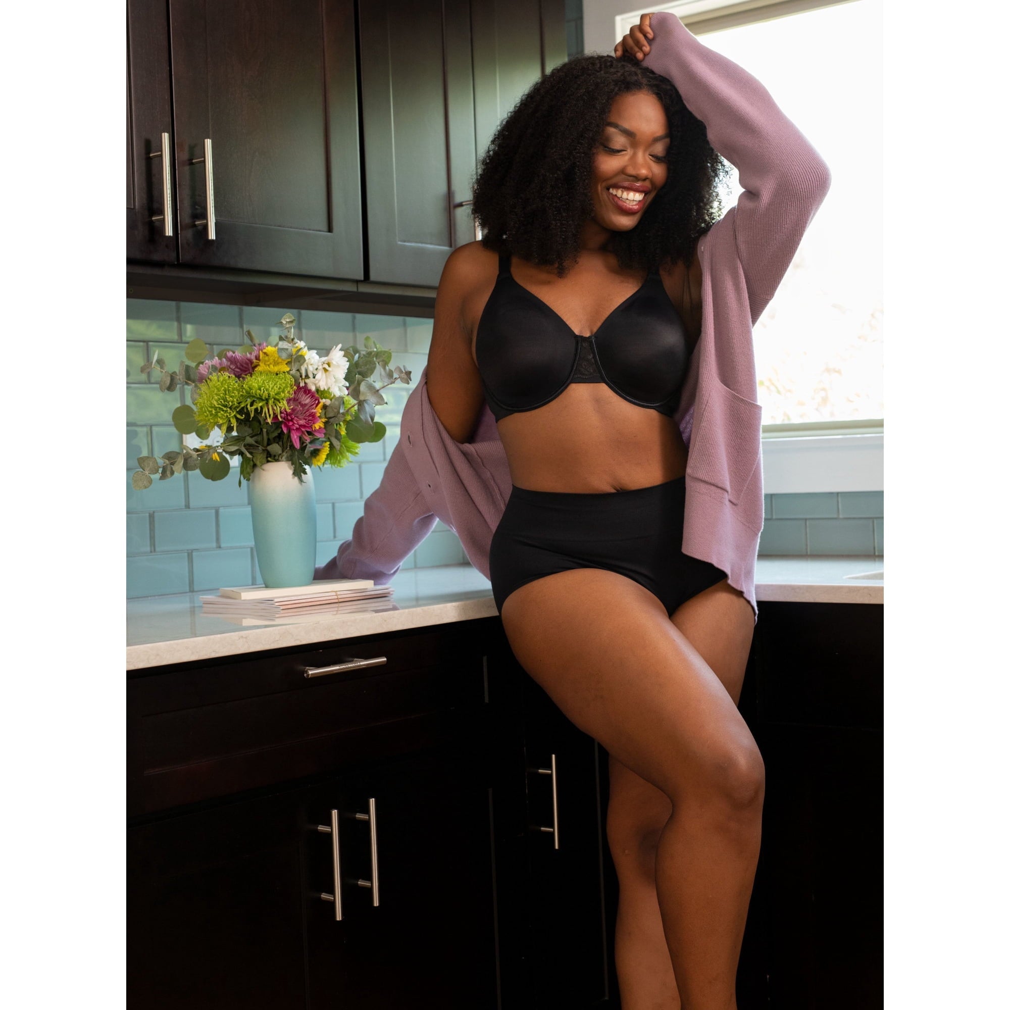 المقاس: 36DDD - حمالة صدر نسائية ناعمة ومقلمة من مجموعة فانيتي فير راديانت، رقم الموديل 3476084