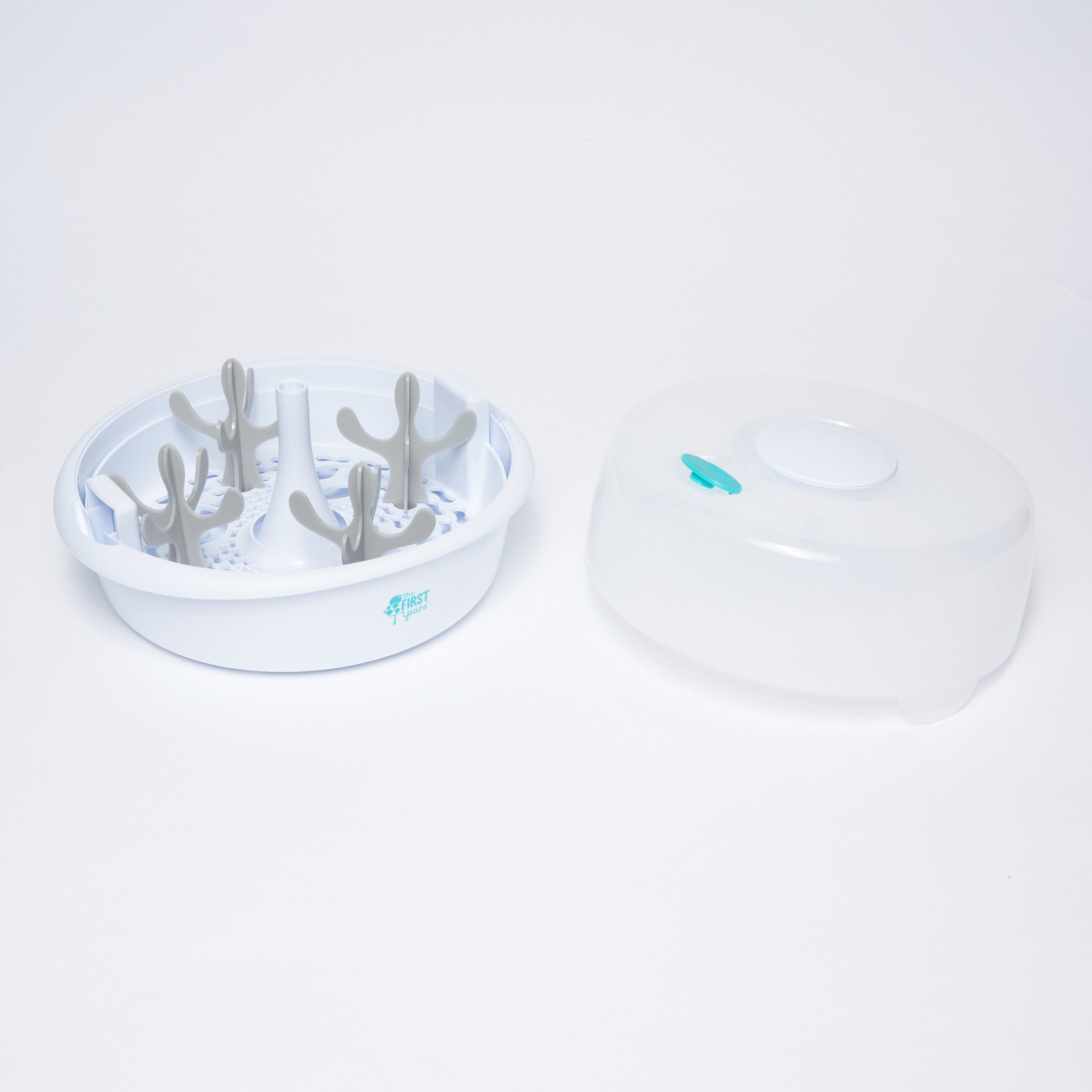 معقم الميكروويف من ذا فيرست ييرز - تعقيم سريع وسهل لزجاجات الأطفال واللهايات وغيرها