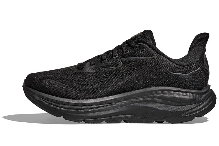 HOKA Womens Clifton 10 Wide Triple Black 1162050-BBLC ( WITHOUT BOX )