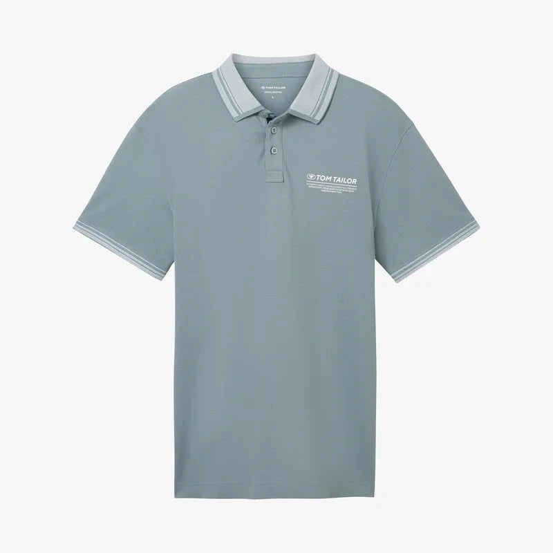TOM TAILOR MIT LOGO - Polo Shirt - Grey Mint