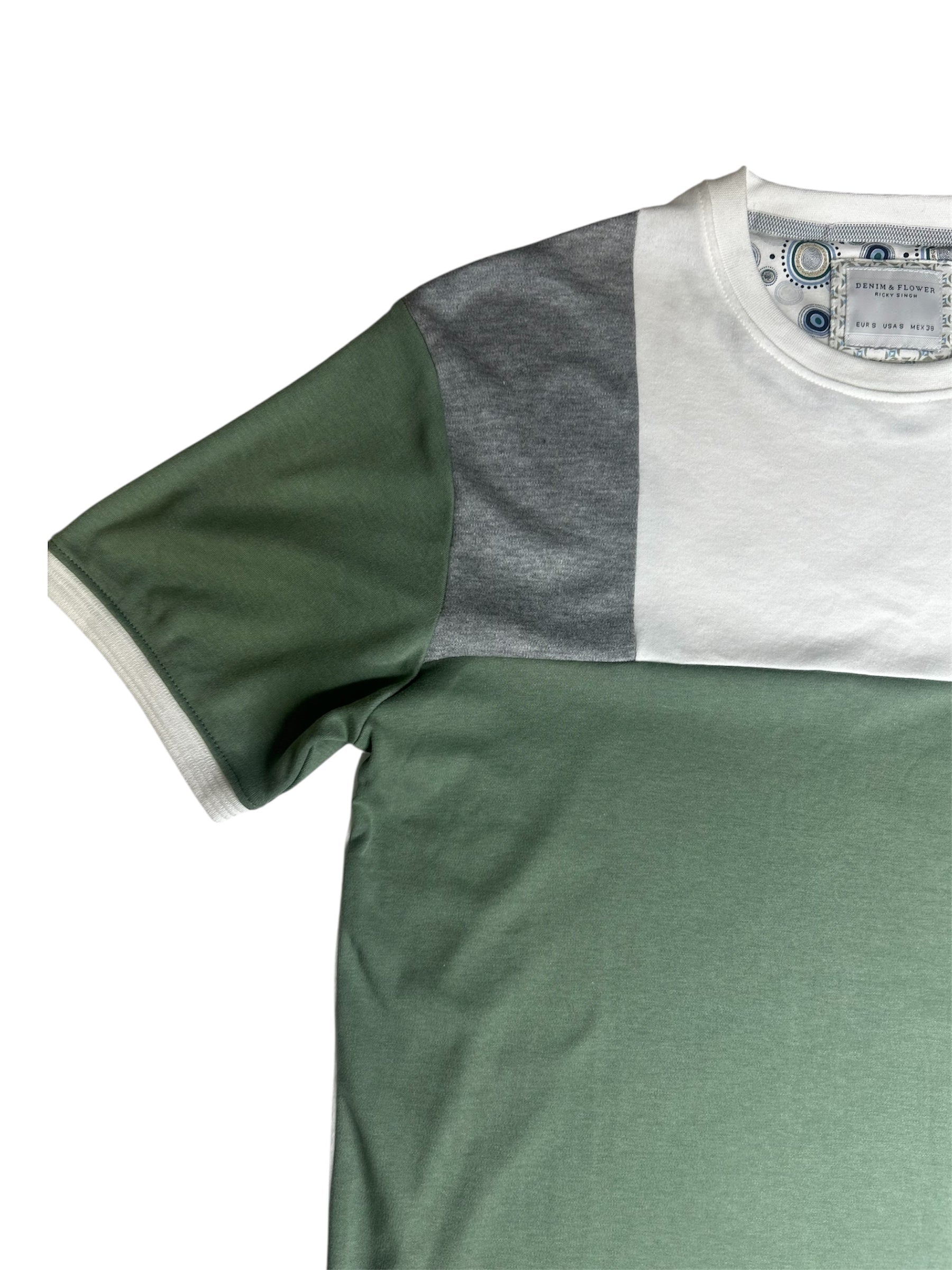 Denim & Flower Men’s Round Neck T-Shirt