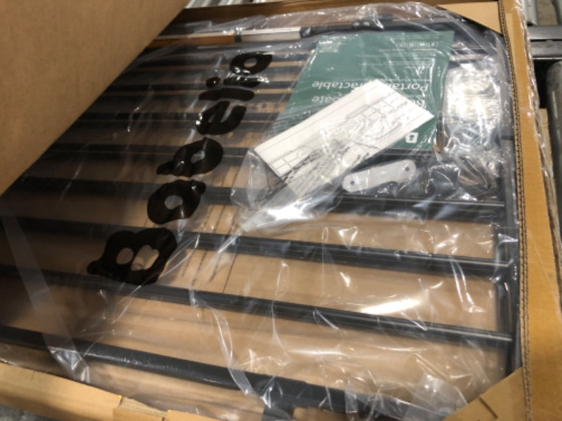 Babelio 66x109 cm No Bottom Bar Baby Gate for Babies, Elders and Pets(Black)