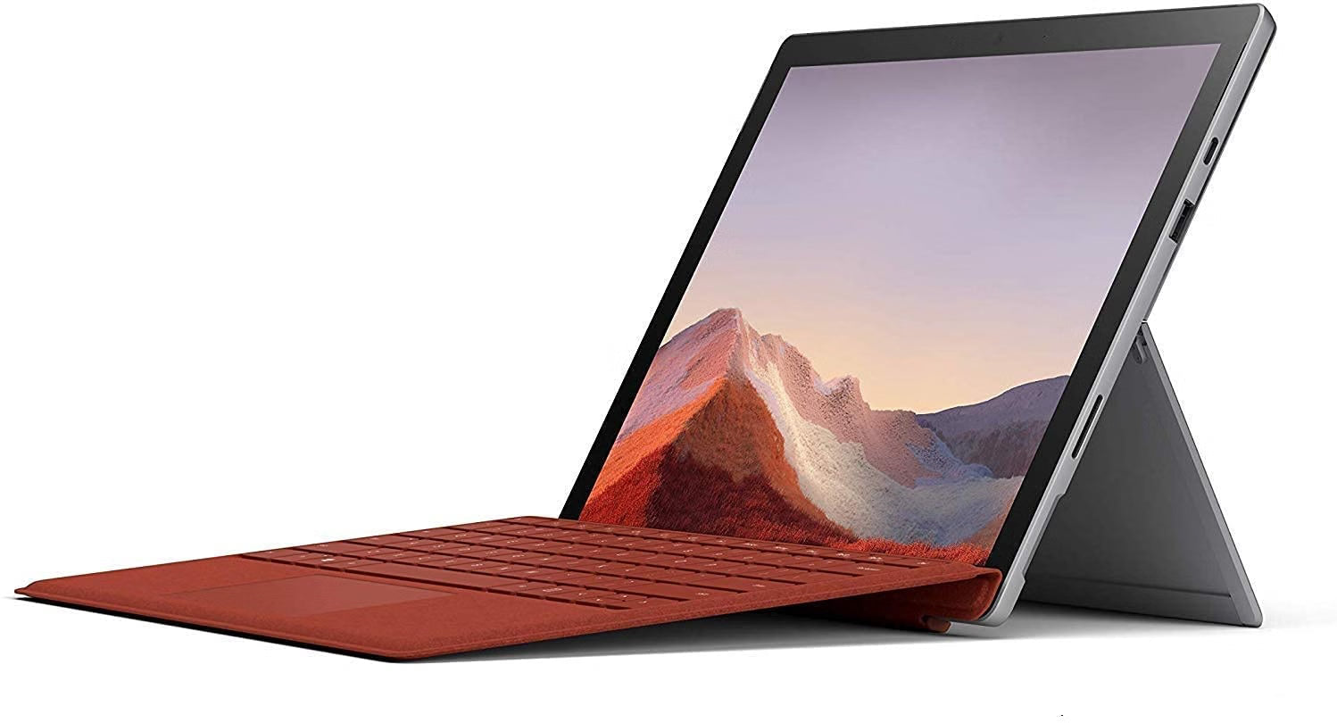 Microsoft Surface Pro 7 | 12.3" (2736 x 1824) Touchscreen 2-in-1 Laptop | Intel Core i5-1035G4, 8GB RAM 256GB SSD | Intel Iris Plus Graphics | Windows 10 – Platinum (No Keyboard)- Used