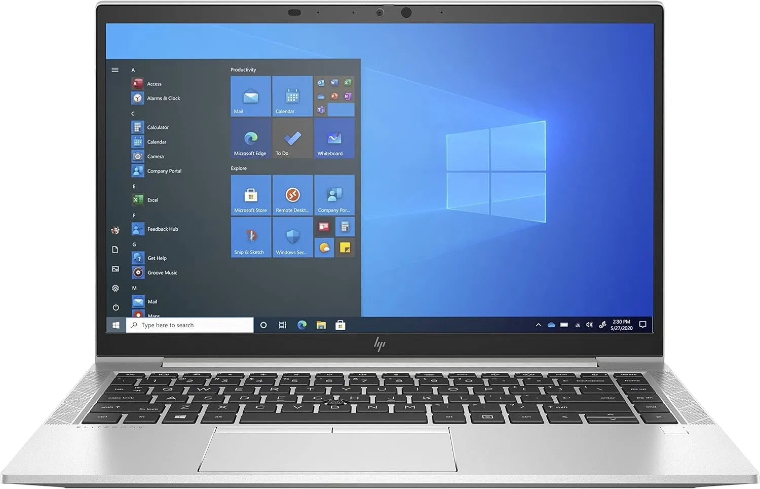 HP EliteBook 840 G7 Laptop, 14" FHD Display, Intel Core i5 10th Gen, 8GB DDR4 RAM, 256GB SSD, Intel UHD Graphics 620, Windows 10 Pro, Silver Used