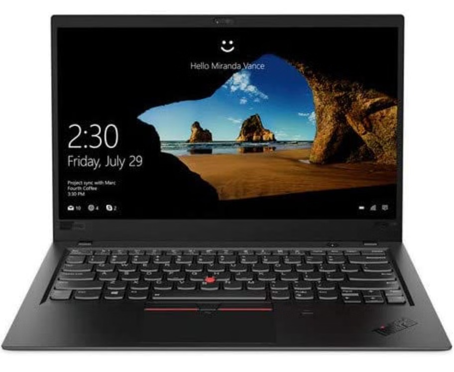 Lenovo ThinkPad X1 Carbon Laptop, 14-Inch Display, Intel Core i5 8th Gen, 8GB RAM, 256GB SSD, Intel HD Graphics, English Keyboard, Black-used