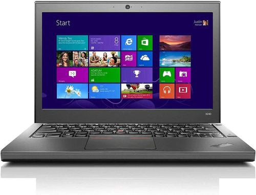 Lenovo ThinkPad X240 12.5 Inch Laptop, Intel Core i5-4th Generation 256GB SSD 4GB RAM Windows/ Eng KB, Black-used