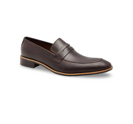 Clarks Men’s Brown Leather Penny Loafers – Classic Slip‑On Dress Shoes with Premium Comfort