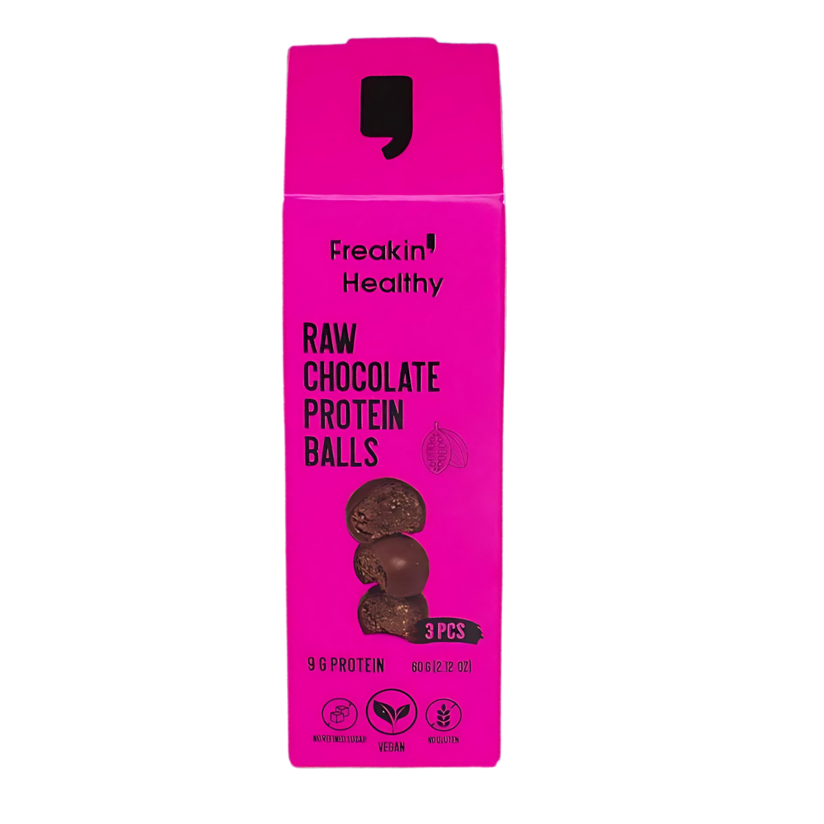 Freakin Healthy Raw Chocolate Protein Balls 60gm