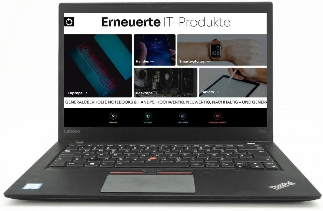 Lenovo ThinkPad T460s 14" Ultrabook – Intel Core i7 6th Gen, 12GB RAM, 512GB SSD, Windows 10, Black- Used
