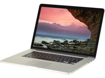 Apple MacBook Pro 11,3 (A1398 Mid 2014) Core i7- 2.5GHz 15 inch, 256GB SSD, RAM 16GB, 1.5GB VRAM, ENG KB Silver- Used