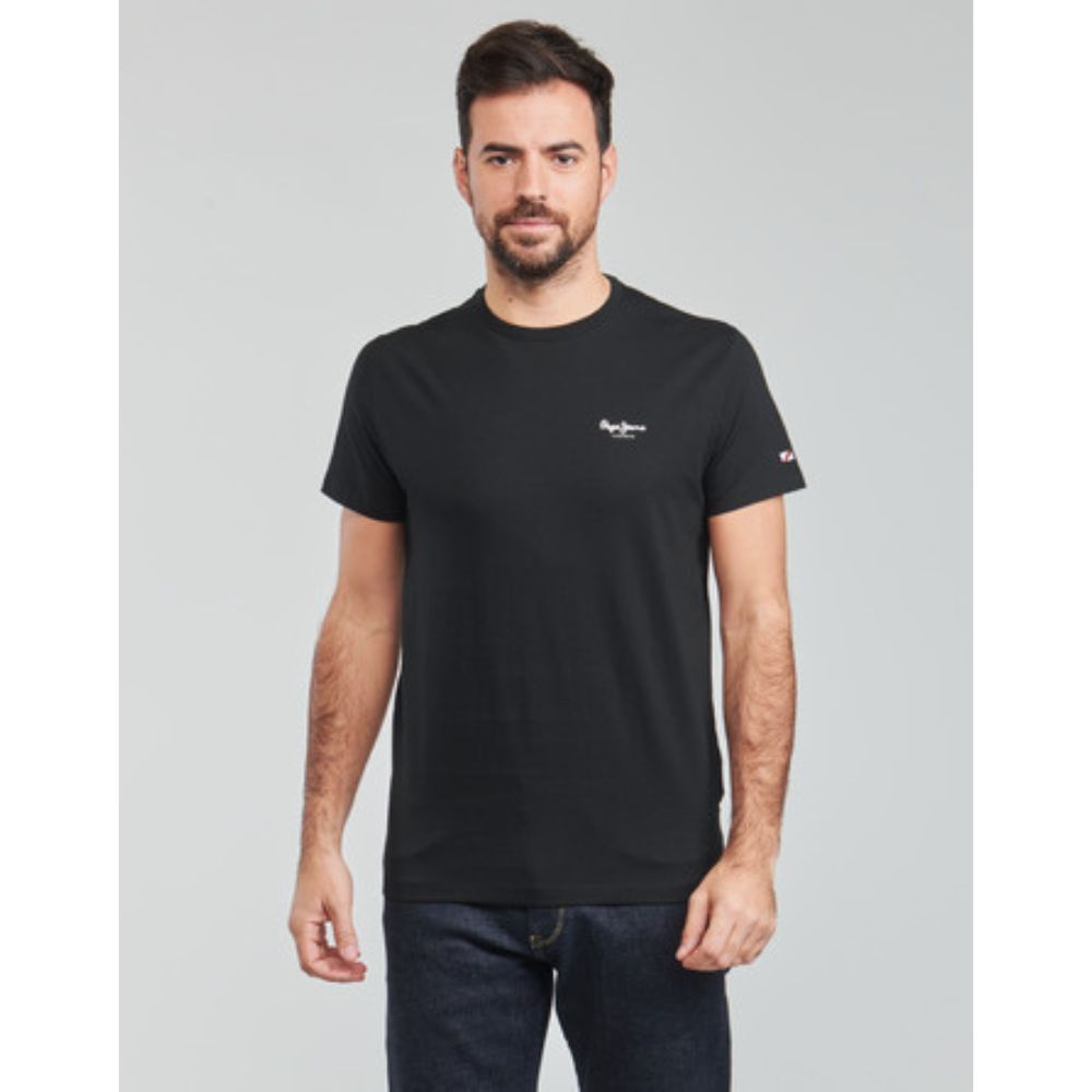 Pepe Jeans PM509196 London Logo Printed Blue T-Shirt Men's Trendy