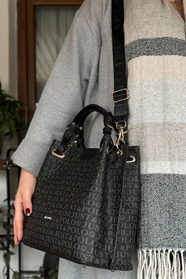 Just Polo Black Braided Casual Model