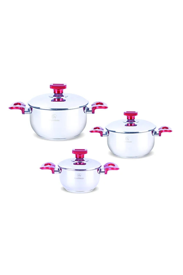 BYKARDELEN MINI STEEL COOKWARE SET 14CM-16-18CM