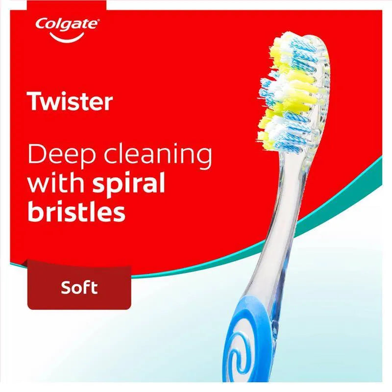 Colgate Twister Toothbrush Medium Blue - Refresh Your Smile