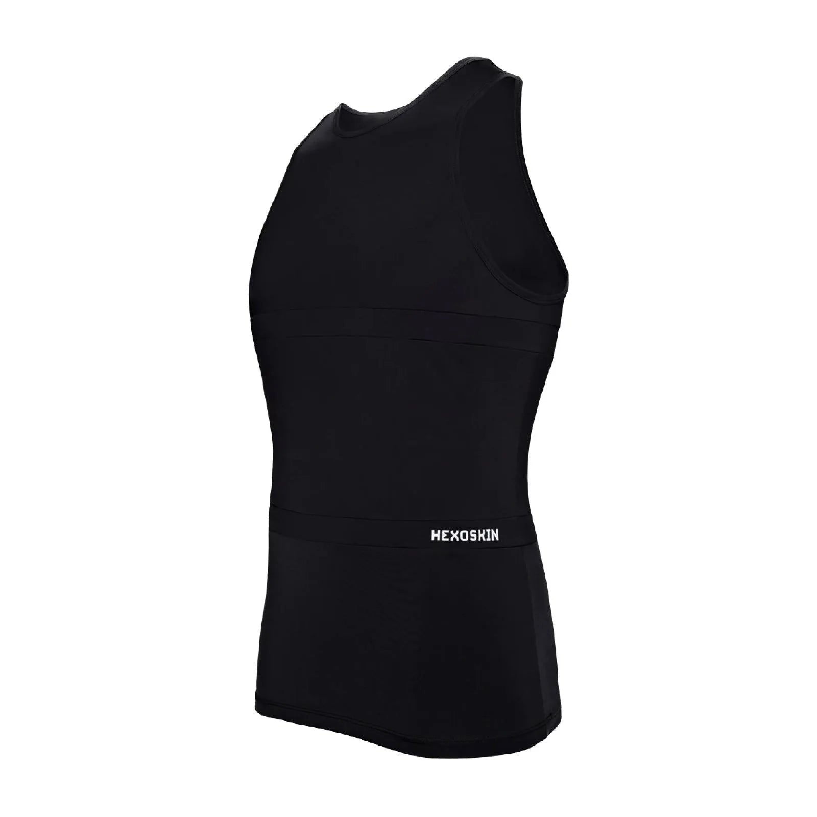 Hexoskin Smart Shirt (Black) for men: Track health and performance in style.Achieve peak performance with themonitoring heart rate, respiration, activity, and sleep.Men's wearable technology, black, performance optimization, well-being.