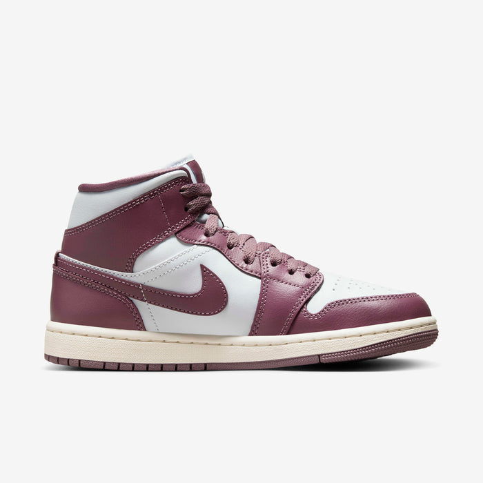 Nike Jordan shoes 1 Mid Women Pure Platinum/Sky J Mauve-Sail BQ6472-050 7