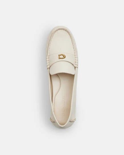 Coach Jocelyn Leather Loafer White
