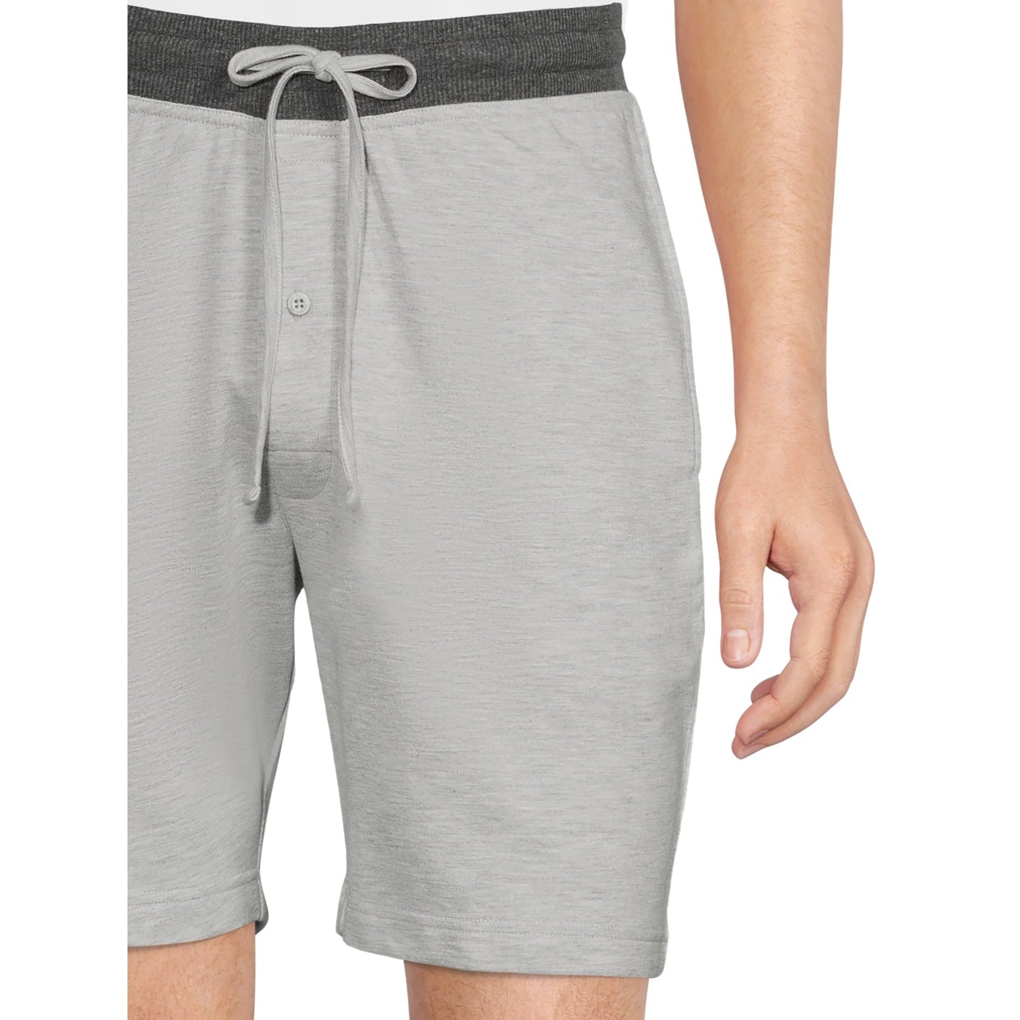 SIZE: 5XL - Hanes Men's Soft French Terry Pajama Shorts, 2-Pack