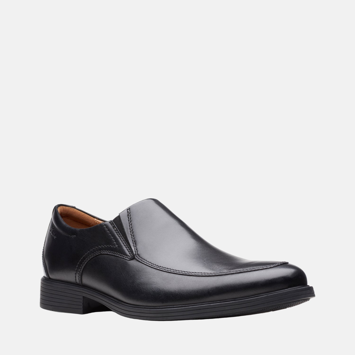 Clarks Mens - Whiddon Step Black Leather
