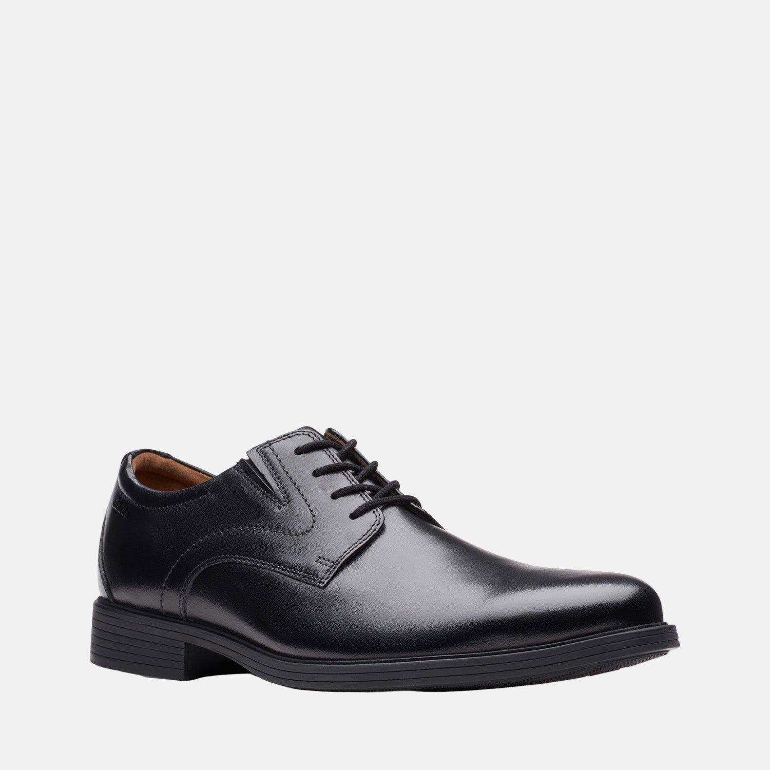 Clarks Men - Want Plain Black Leather
