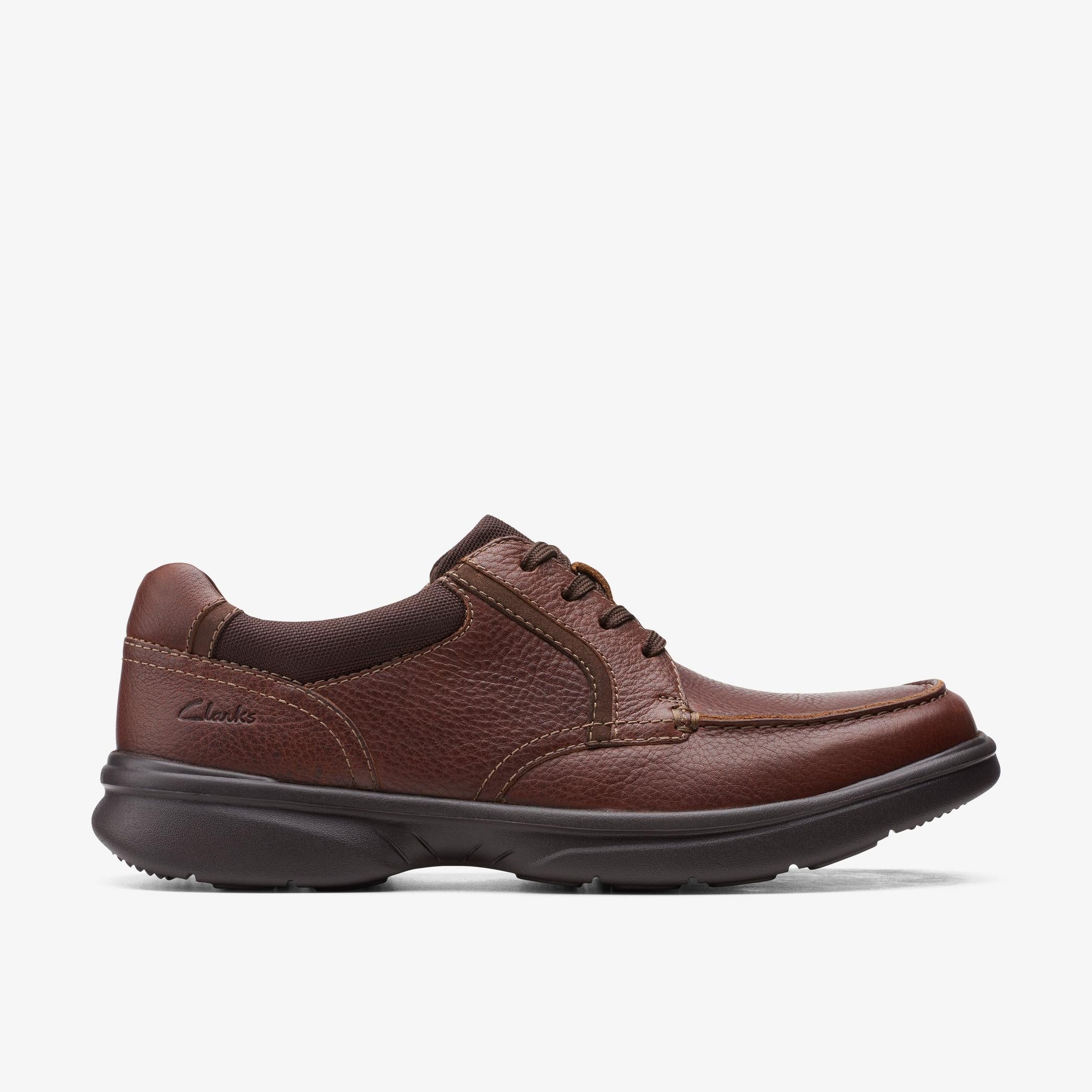 Clarks Bradley Vibe Men’s Tan Tumbled Leather Casual Shoes