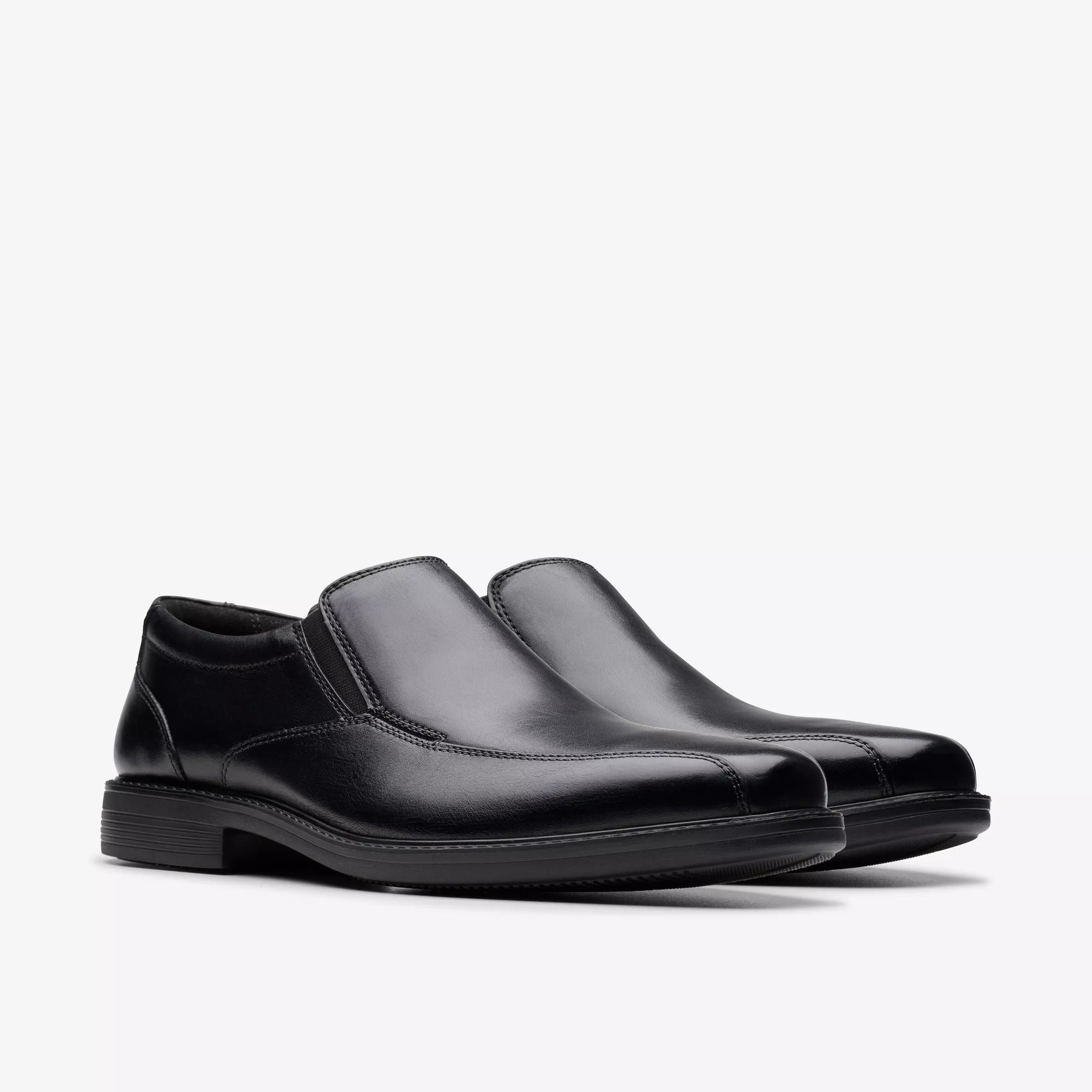 CLARKS Bolton Free II Black Slip On For Men
