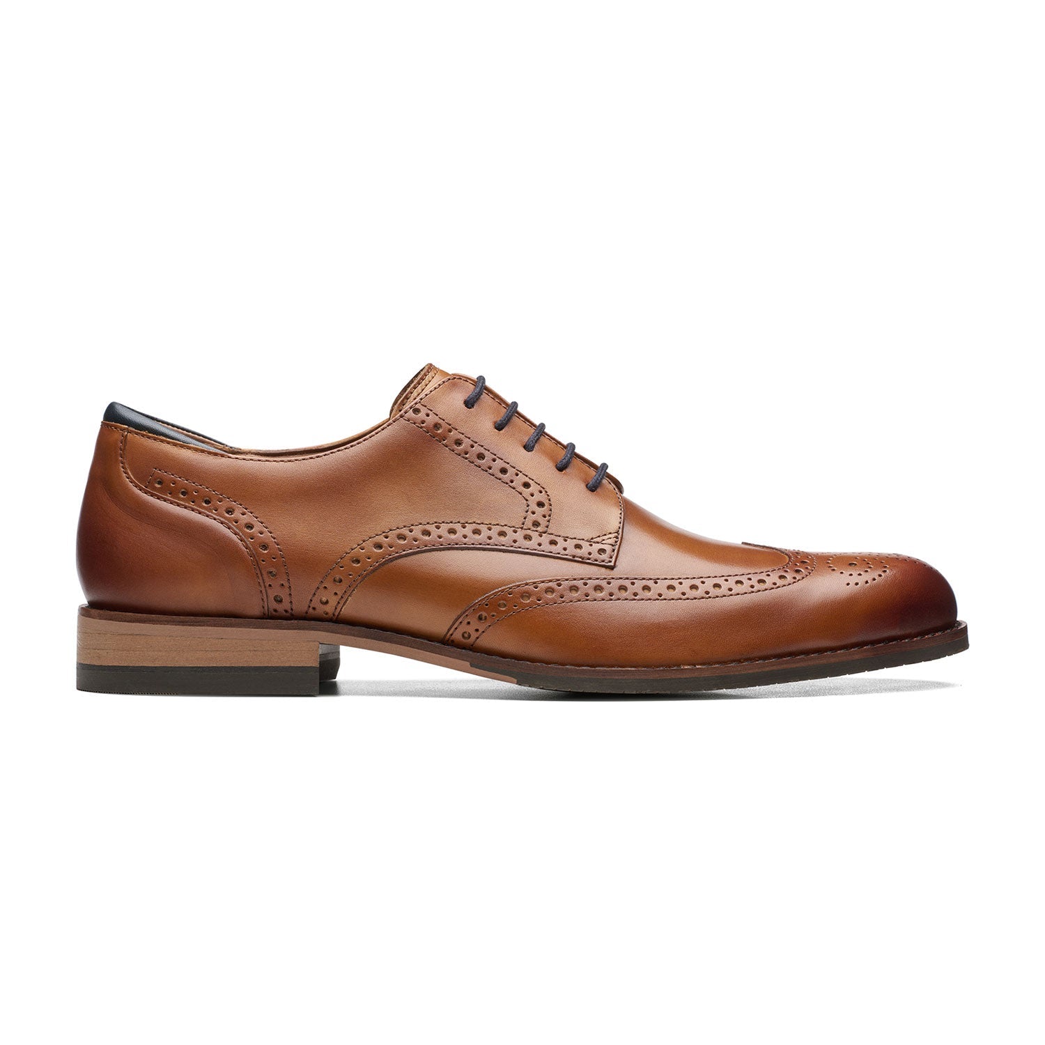 CLARKS SHOSE Men's (light Brown) Leather Wingtip Oxford Dress Shoes – Classic Brogue Style by Clarks