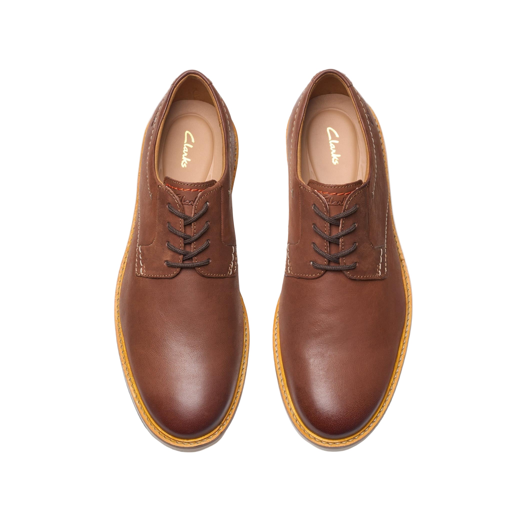 Clarks Atticus Cap Men's Leather Oxford Dress Shoes – Classic Cap Toe Formal Footwear